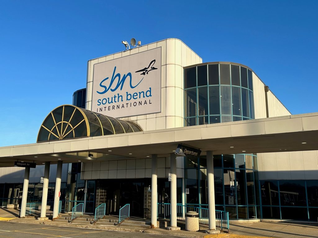 Front of terminal SBN Airport